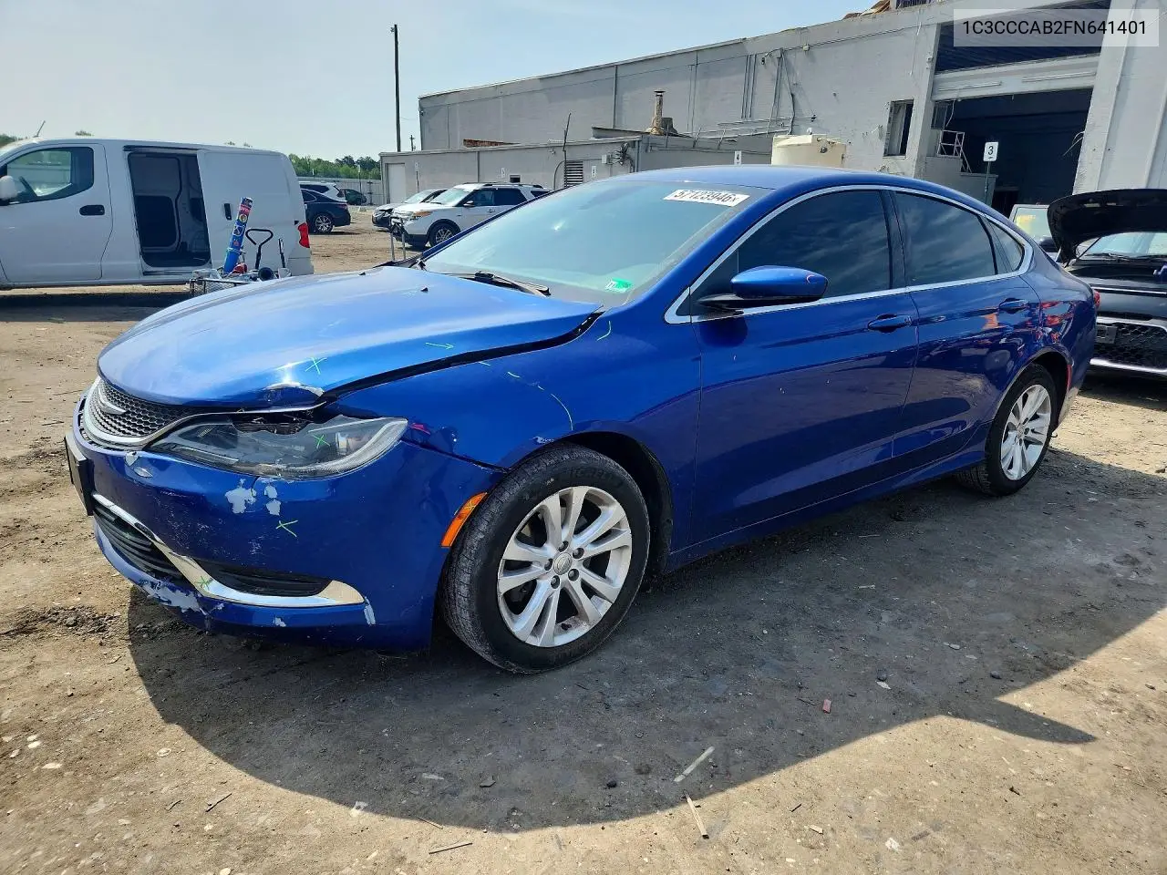 2015 Chrysler 200 Limited VIN: 1C3CCCAB2FN641401 Lot: 57123946