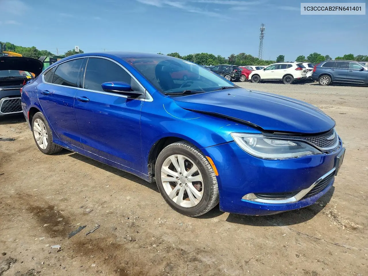 2015 Chrysler 200 Limited VIN: 1C3CCCAB2FN641401 Lot: 57123946