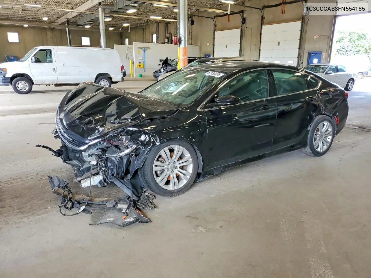 2015 Chrysler 200 Limited VIN: 1C3CCCAB3FN554185 Lot: 57138056