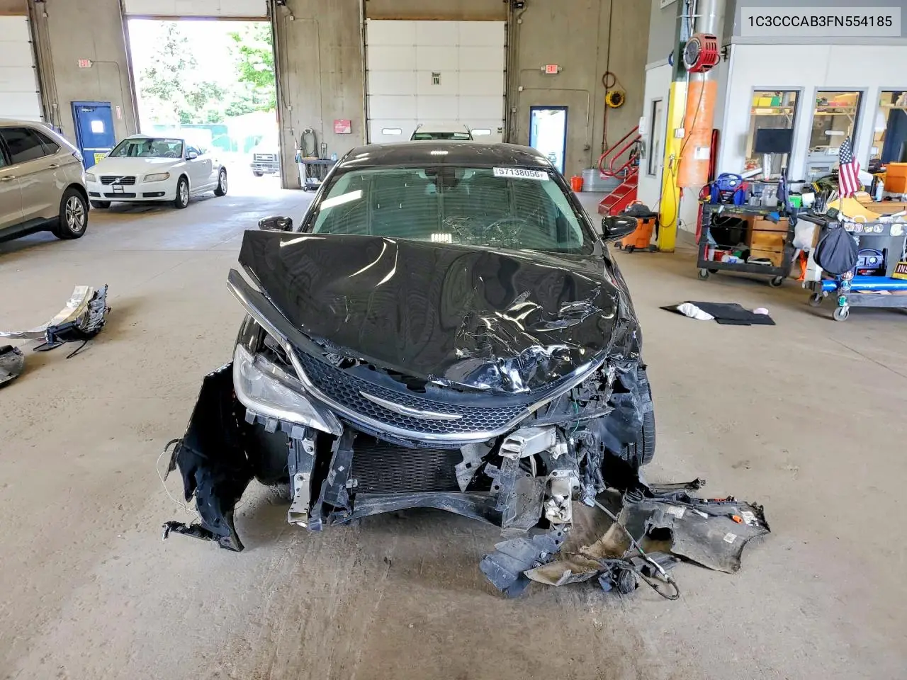 2015 Chrysler 200 Limited VIN: 1C3CCCAB3FN554185 Lot: 57138056