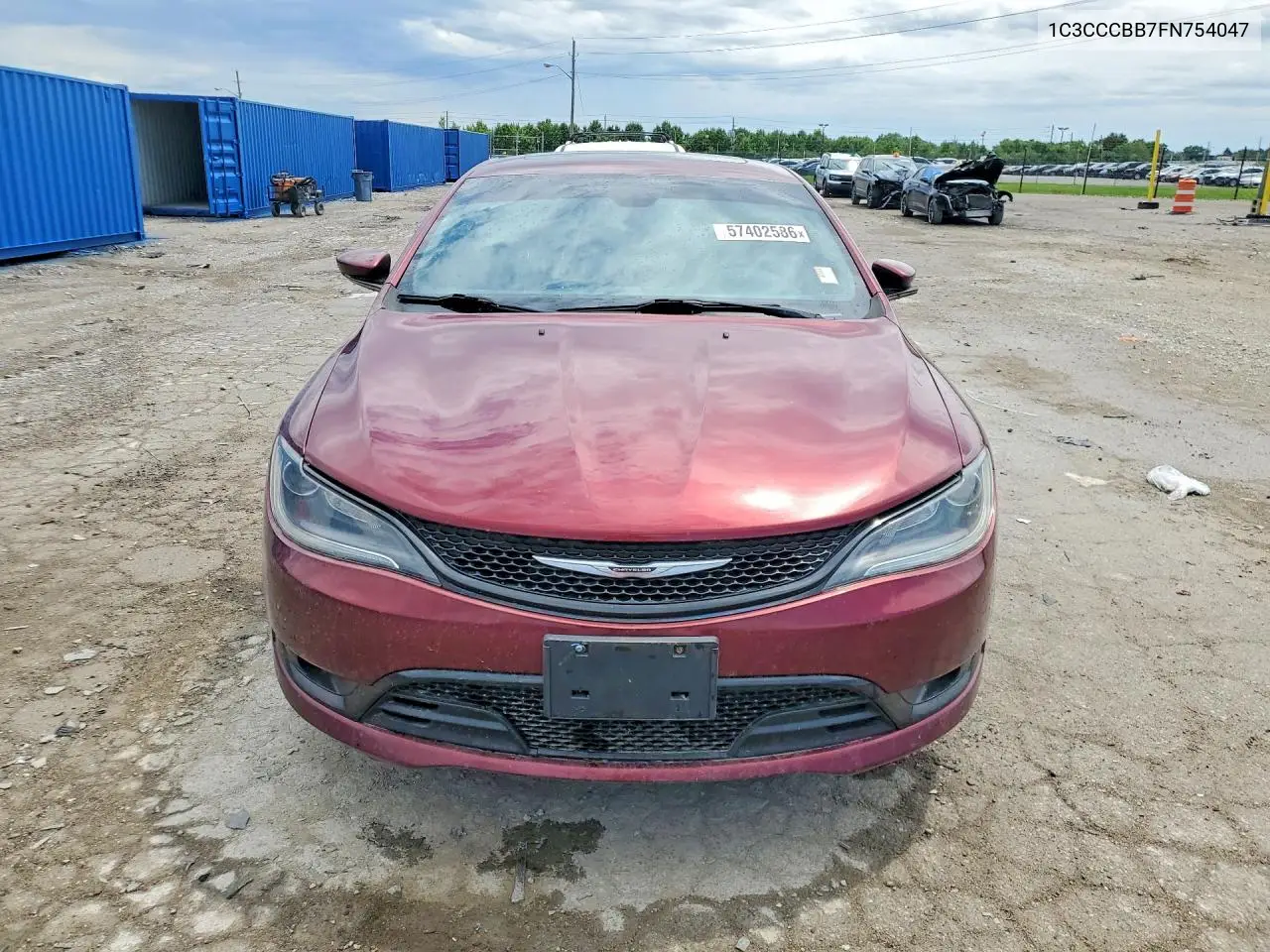2015 Chrysler 200 S VIN: 1C3CCCBB7FN754047 Lot: 57402586