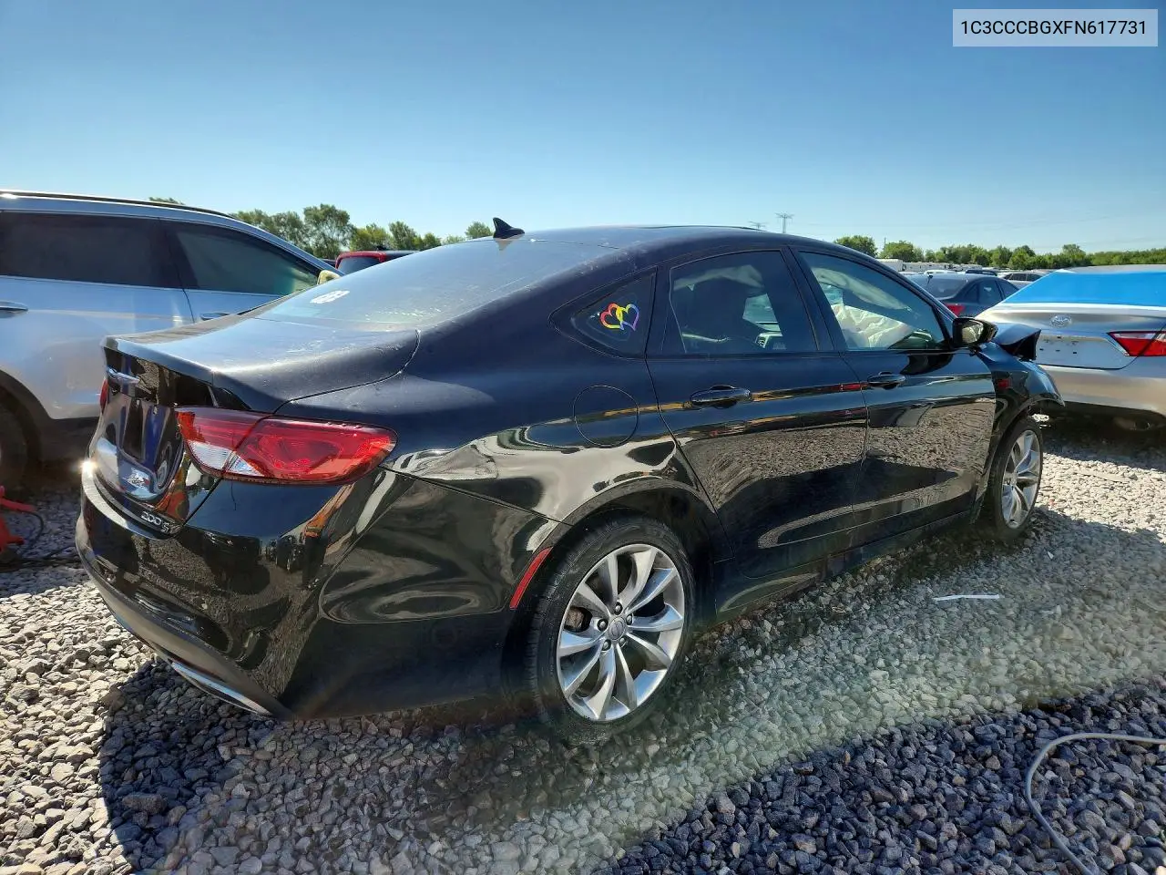 2015 Chrysler 200 S VIN: 1C3CCCBGXFN617731 Lot: 57723956