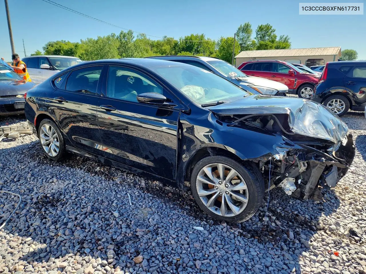 2015 Chrysler 200 S VIN: 1C3CCCBGXFN617731 Lot: 57723956