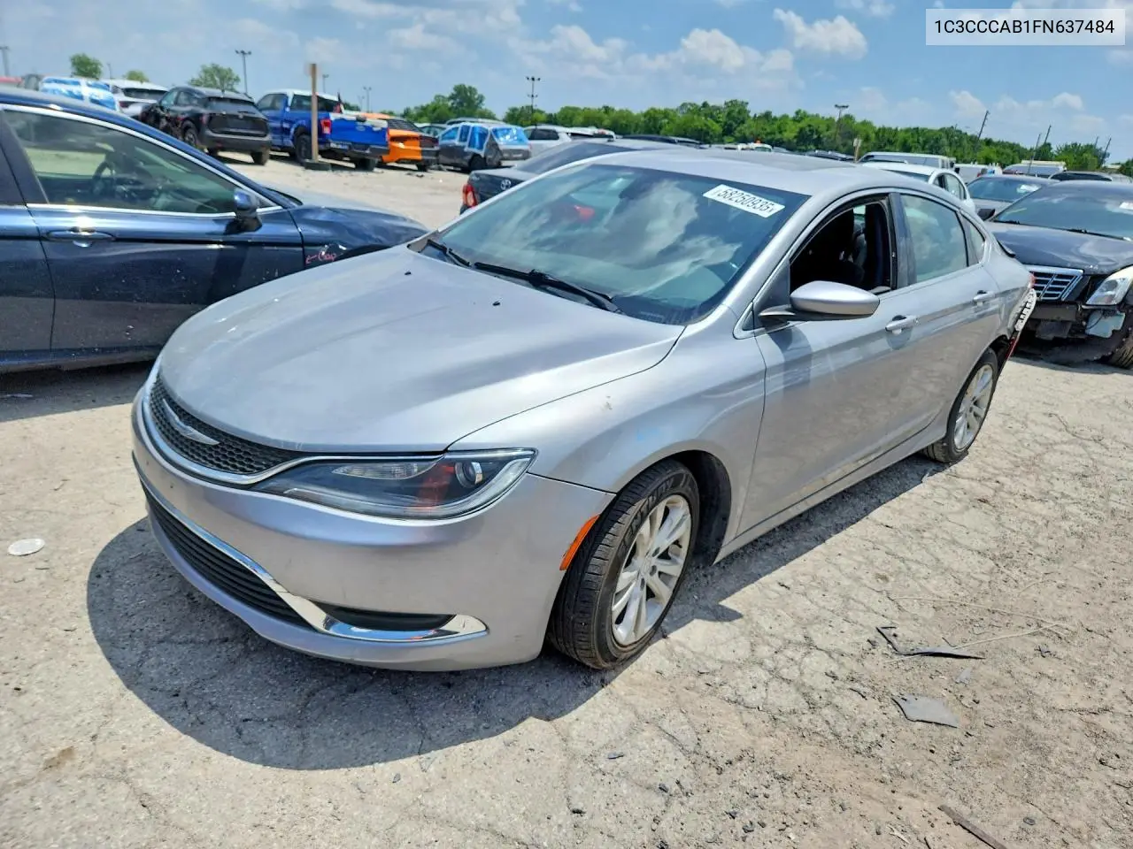 2015 Chrysler 200 Limited VIN: 1C3CCCAB1FN637484 Lot: 58250936