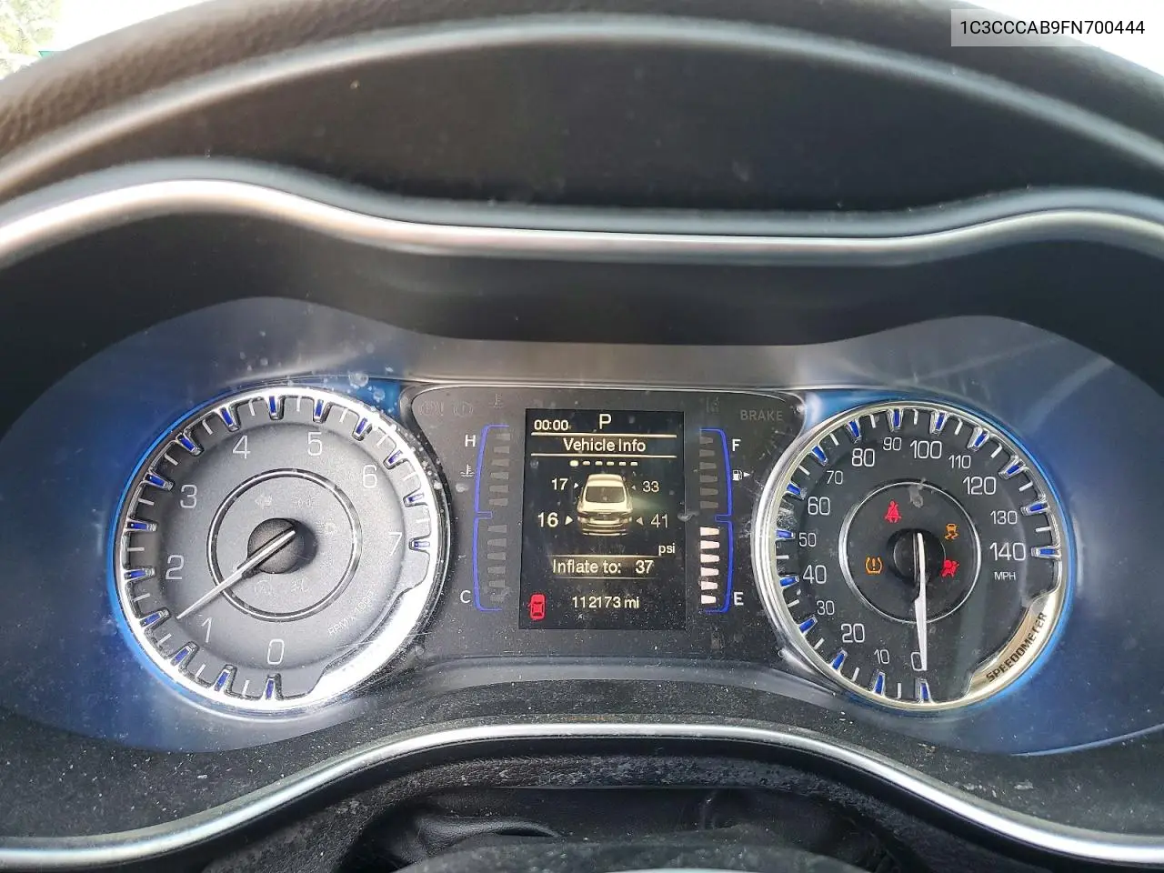 2015 Chrysler 200 Limited VIN: 1C3CCCAB9FN700444 Lot: 58928406