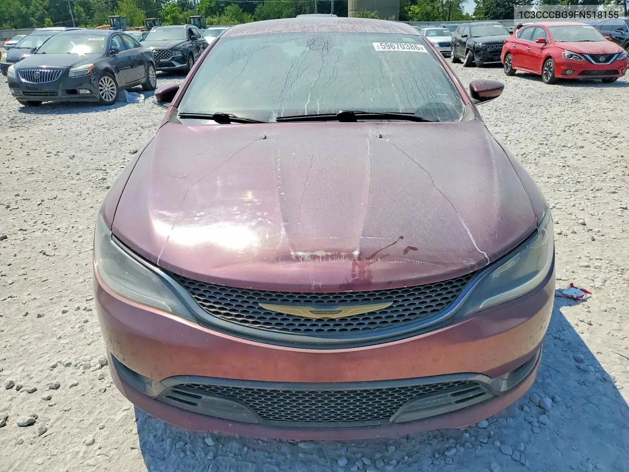2015 Chrysler 200 S VIN: 1C3CCCBG9FN518155 Lot: 59670386