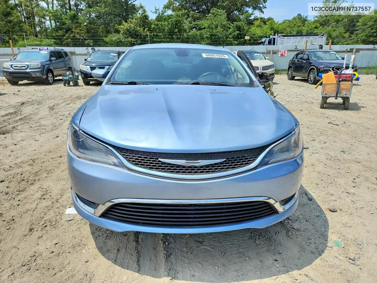 2015 Chrysler 200 Limited VIN: 1C3CCCAB9FN737557 Lot: 60801026