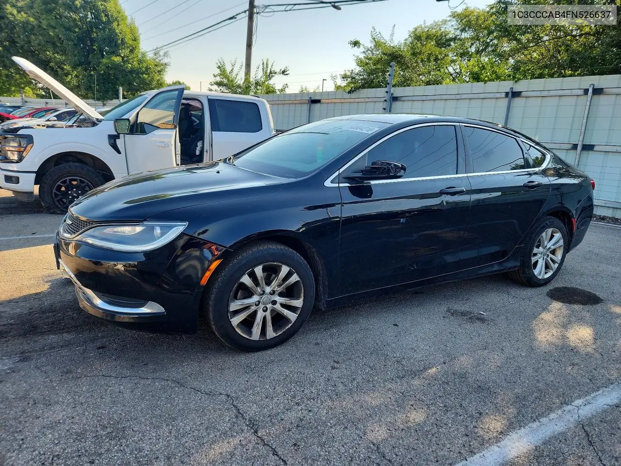 2015 Chrysler 200 Limited VIN: 1C3CCCAB4FN526637 Lot: 60804216