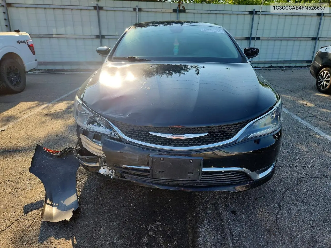 2015 Chrysler 200 Limited VIN: 1C3CCCAB4FN526637 Lot: 60804216
