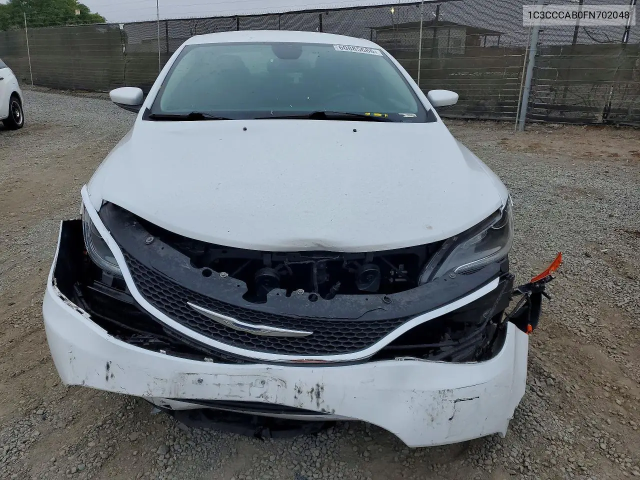 2015 Chrysler 200 Limited VIN: 1C3CCCAB0FN702048 Lot: 60885686