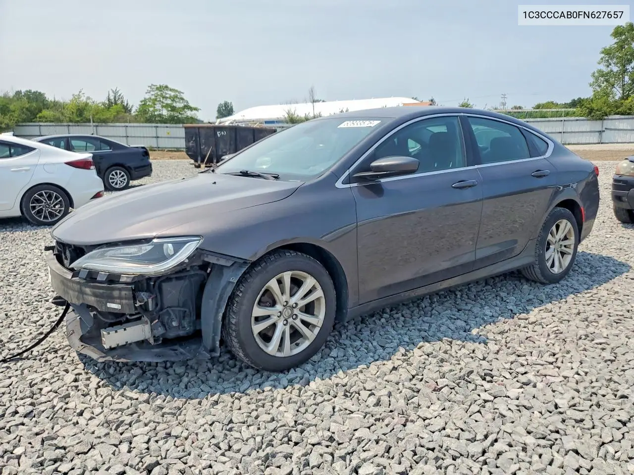 2015 Chrysler 200 Limited VIN: 1C3CCCAB0FN627657 Lot: 60933576