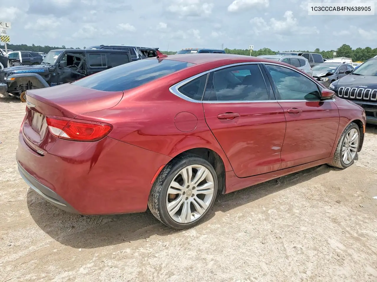2015 Chrysler 200 Limited VIN: 1C3CCCAB4FN638905 Lot: 60987446