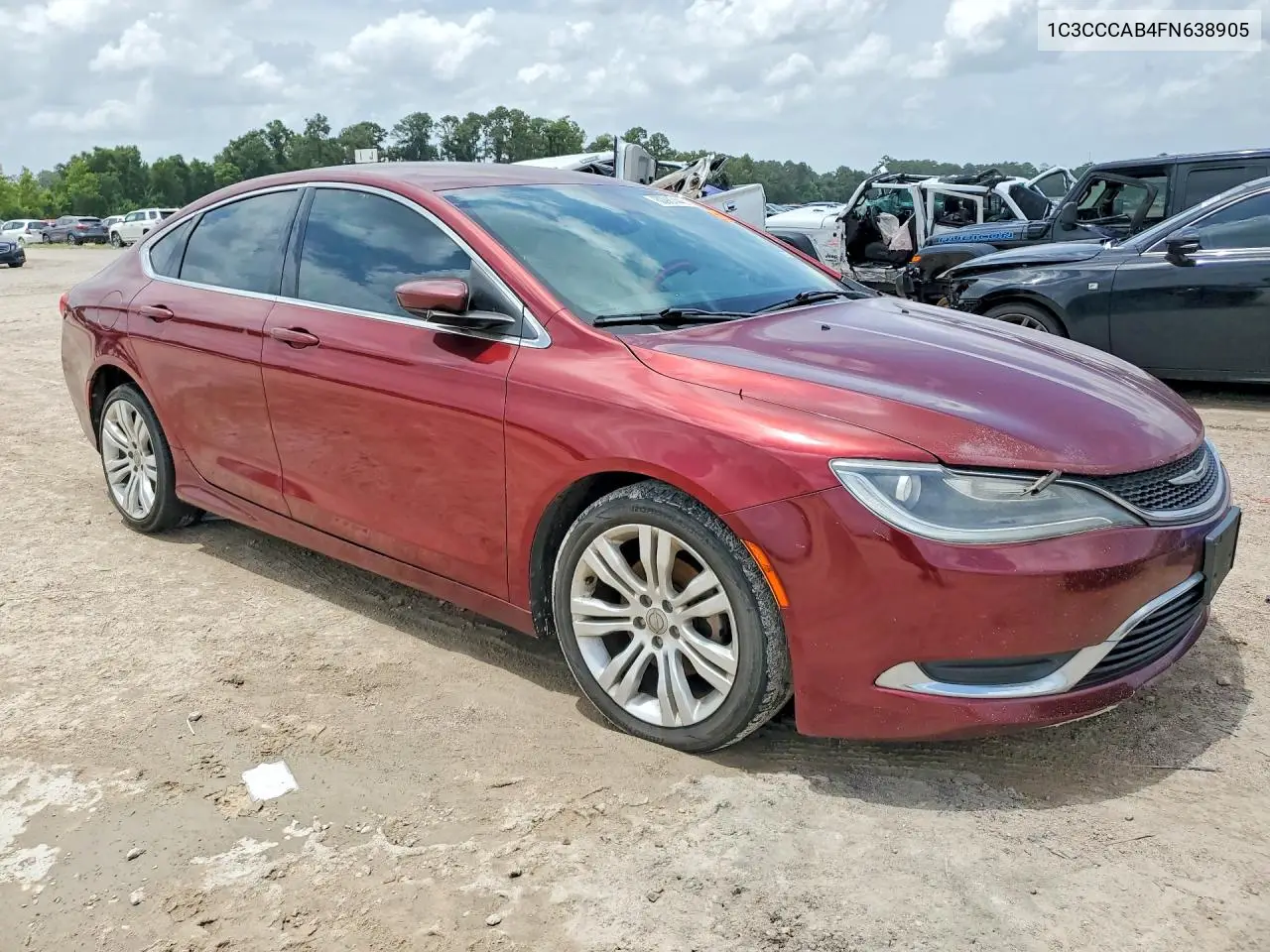 2015 Chrysler 200 Limited VIN: 1C3CCCAB4FN638905 Lot: 60987446