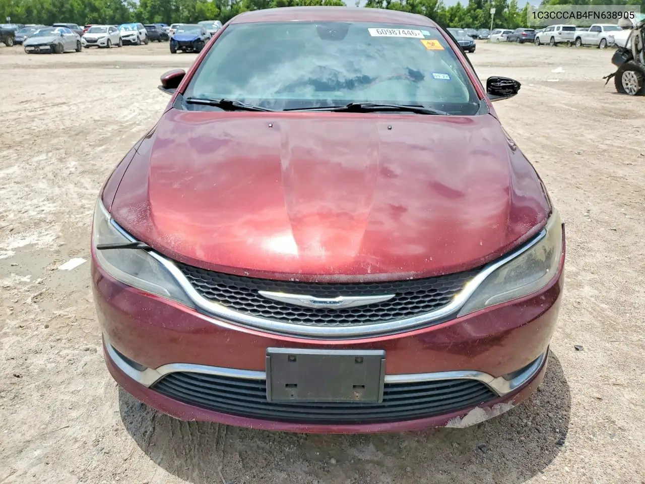 2015 Chrysler 200 Limited VIN: 1C3CCCAB4FN638905 Lot: 60987446