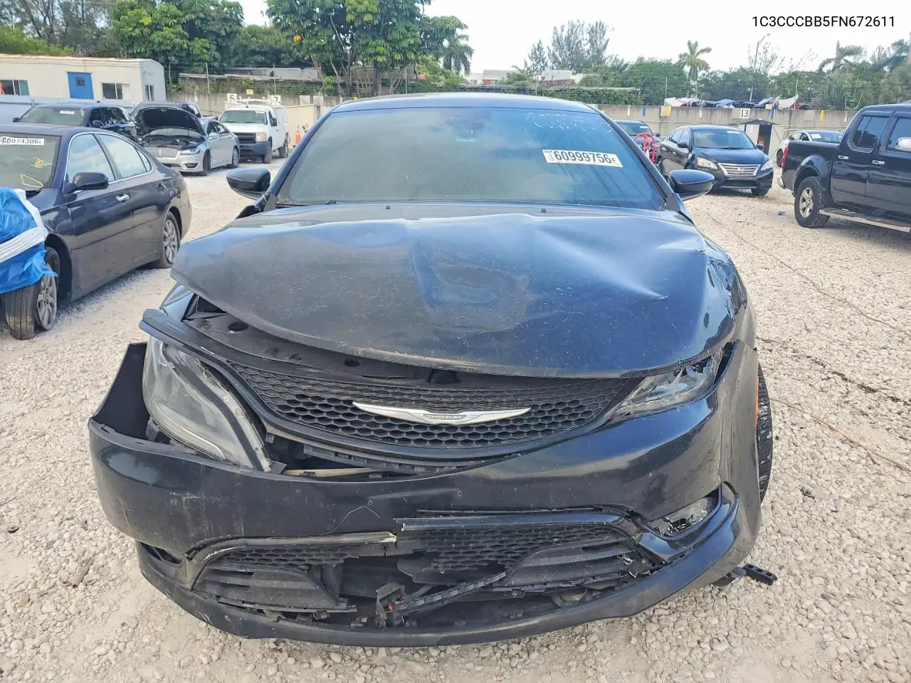 2015 Chrysler 200 S VIN: 1C3CCCBB5FN672611 Lot: 60999756