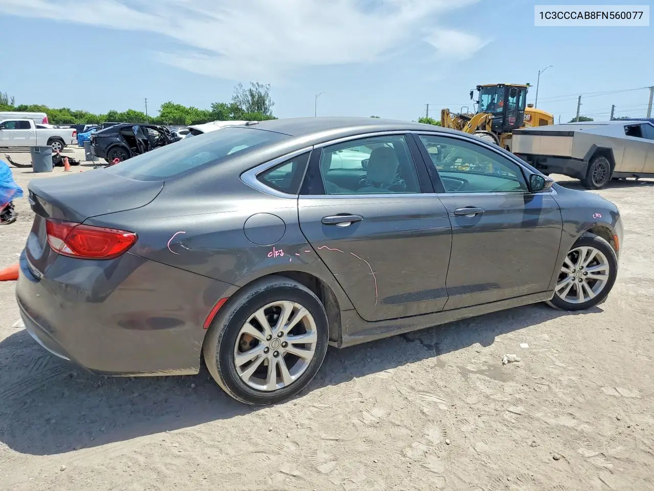 2015 Chrysler 200 Limited VIN: 1C3CCCAB8FN560077 Lot: 61039796