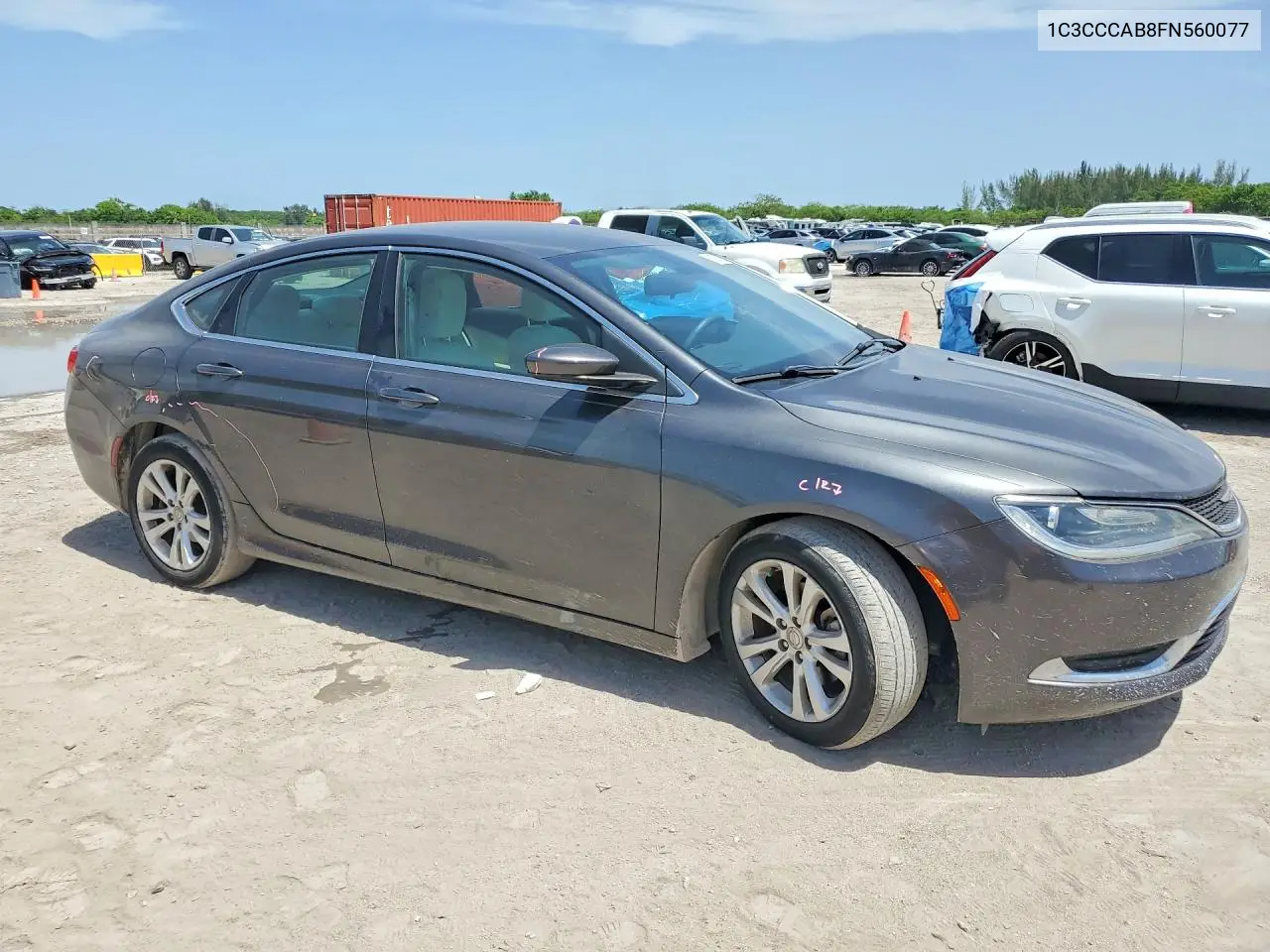 2015 Chrysler 200 Limited VIN: 1C3CCCAB8FN560077 Lot: 61039796