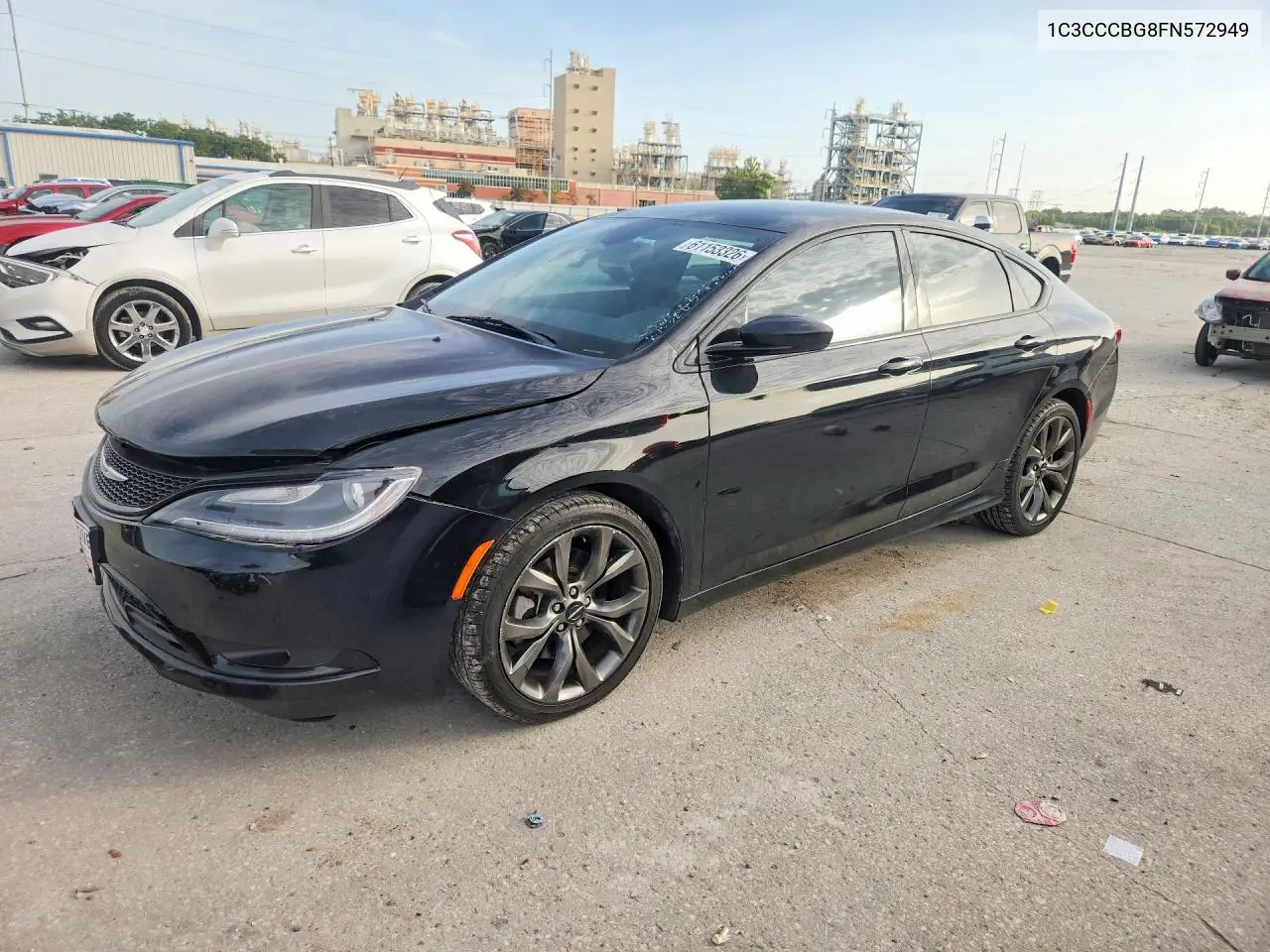 2015 Chrysler 200 VIN: 1C3CCCBG8FN572949 Lot: 61153326