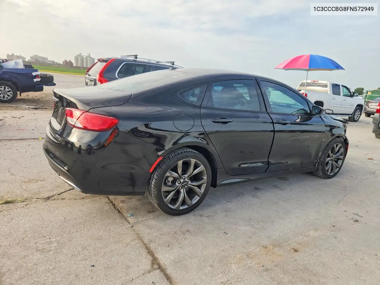 2015 Chrysler 200 VIN: 1C3CCCBG8FN572949 Lot: 61153326