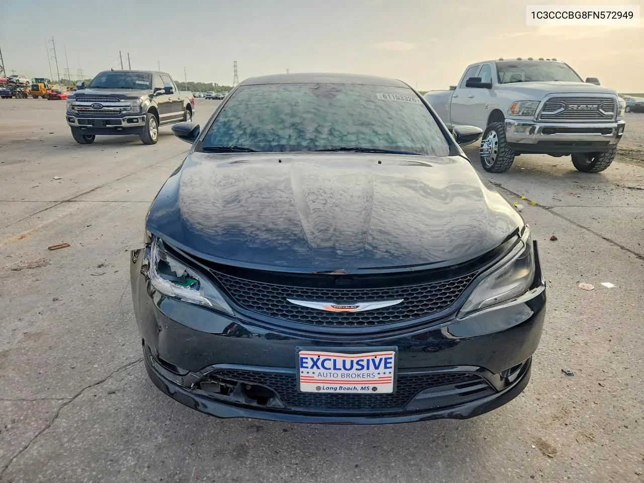 2015 Chrysler 200 VIN: 1C3CCCBG8FN572949 Lot: 61153326