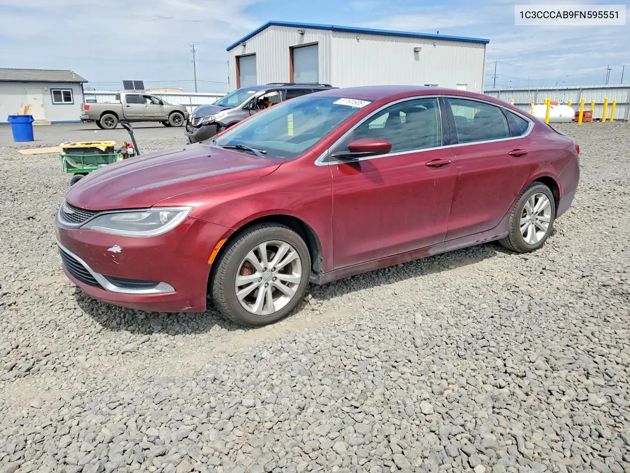 2015 Chrysler 200 Limited VIN: 1C3CCCAB9FN595551 Lot: 61191606