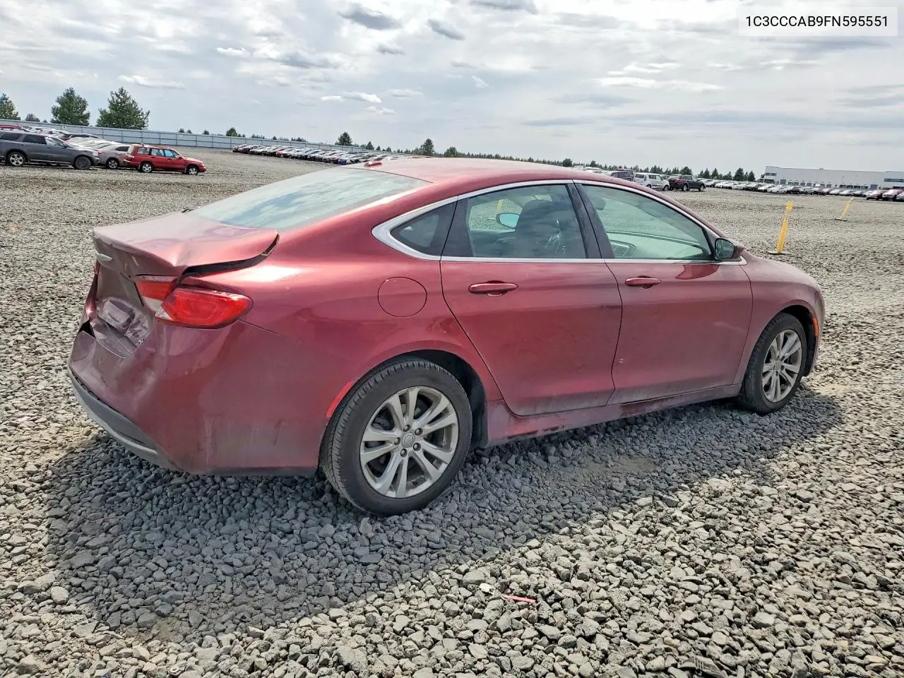 2015 Chrysler 200 Limited VIN: 1C3CCCAB9FN595551 Lot: 61191606