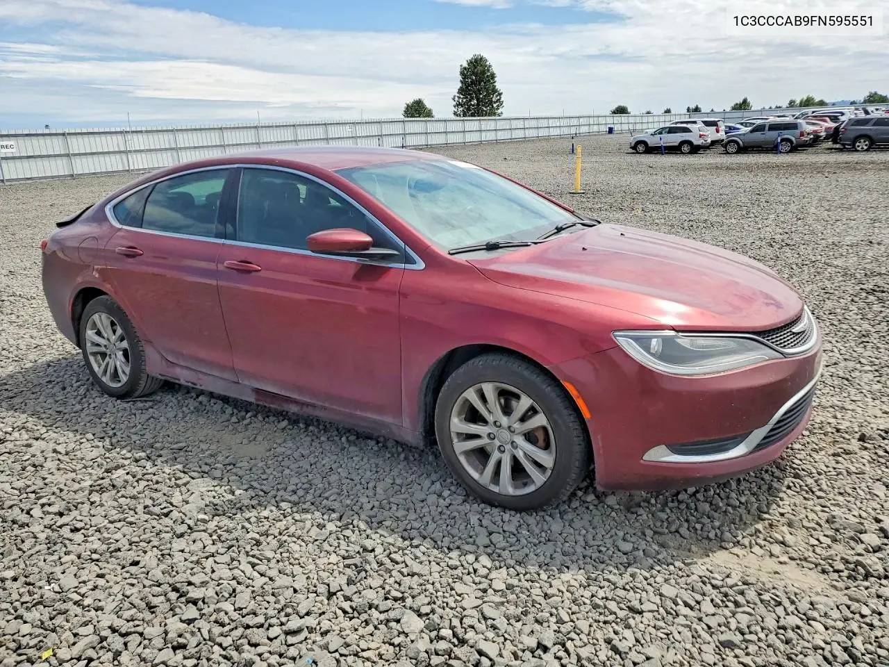 2015 Chrysler 200 Limited VIN: 1C3CCCAB9FN595551 Lot: 61191606