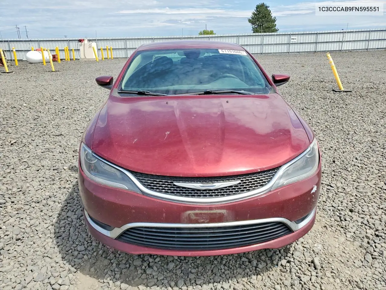 2015 Chrysler 200 Limited VIN: 1C3CCCAB9FN595551 Lot: 61191606