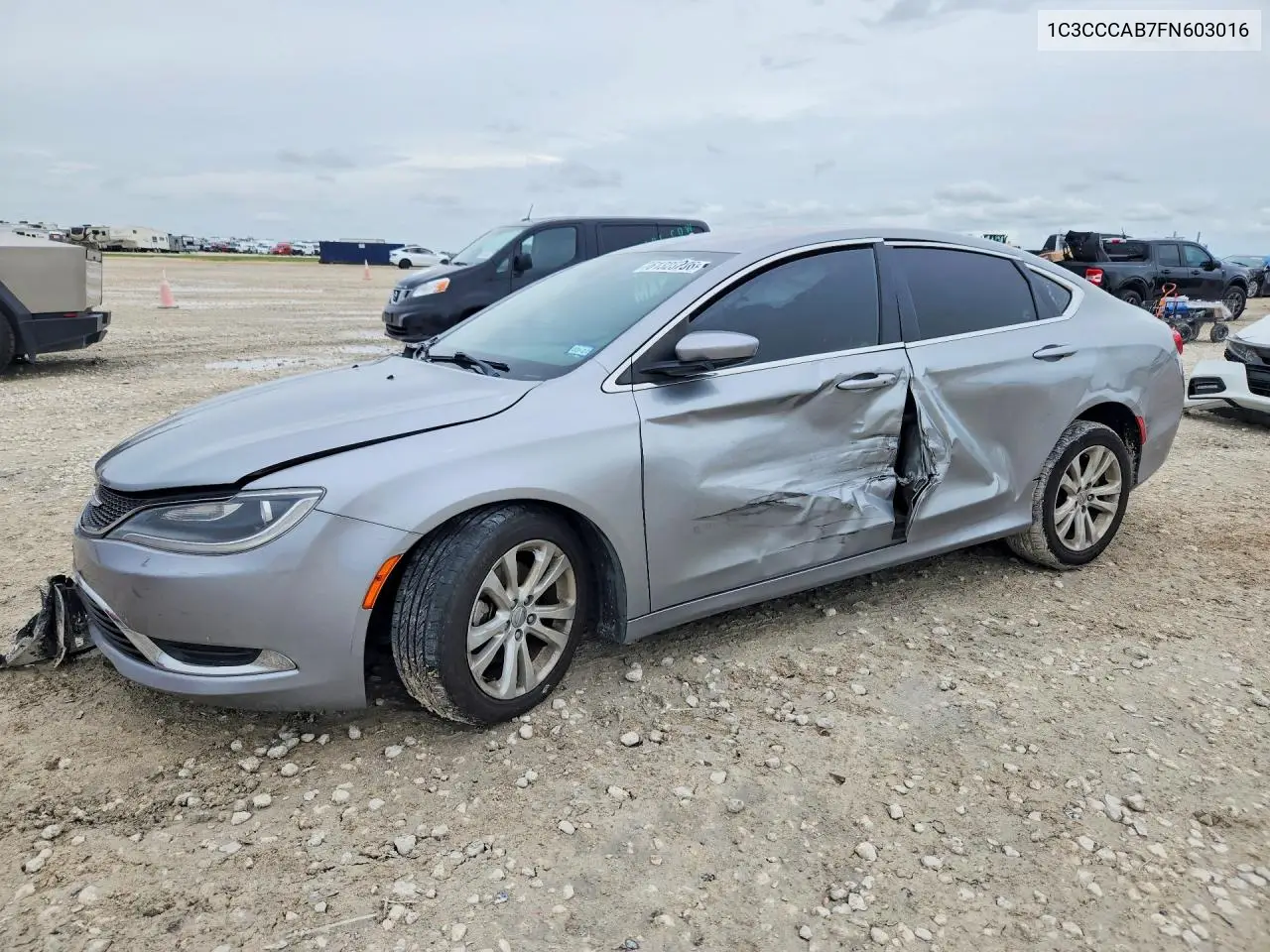 2015 Chrysler 200 Limited VIN: 1C3CCCAB7FN603016 Lot: 61323206