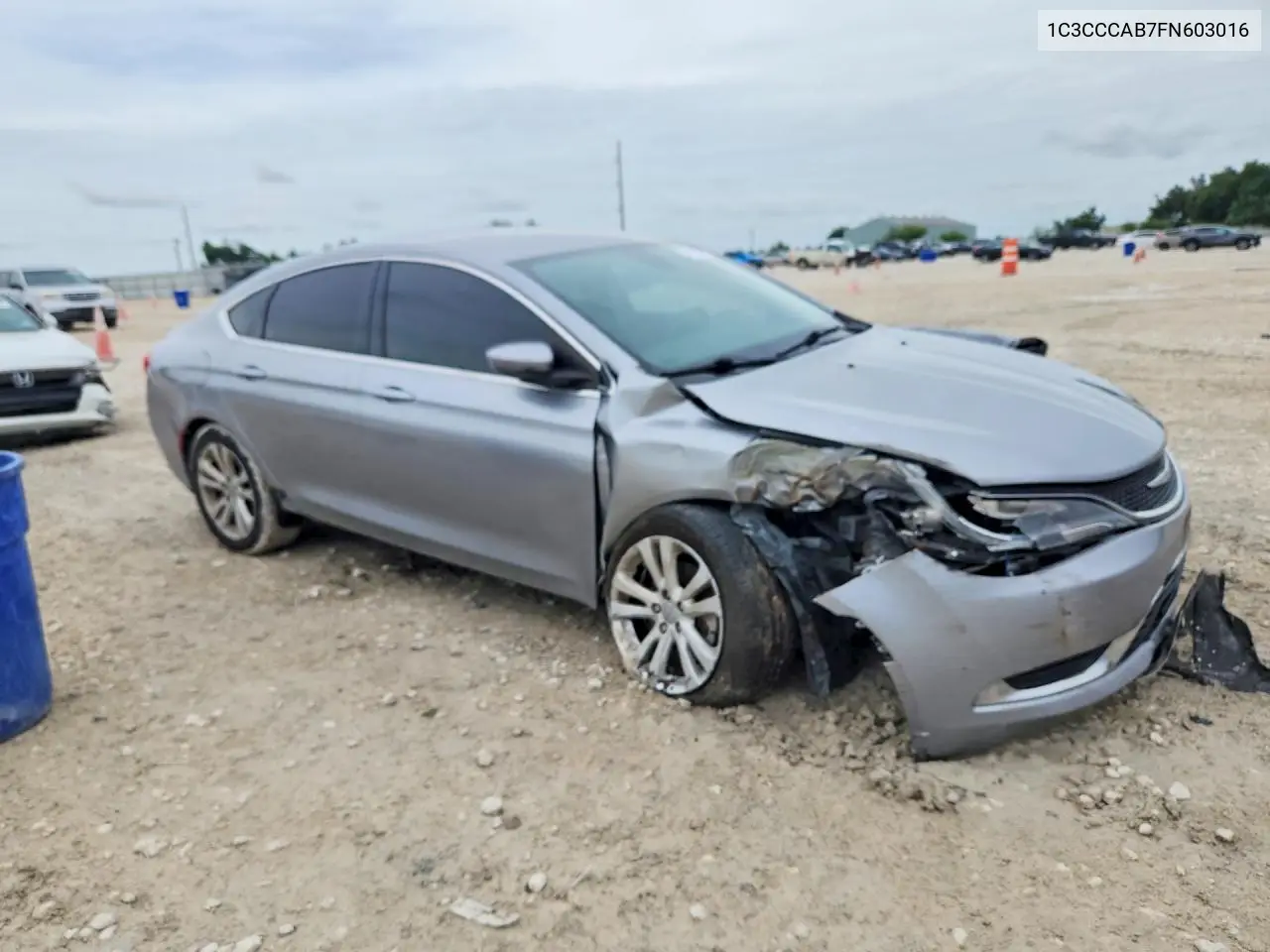 2015 Chrysler 200 Limited VIN: 1C3CCCAB7FN603016 Lot: 61323206