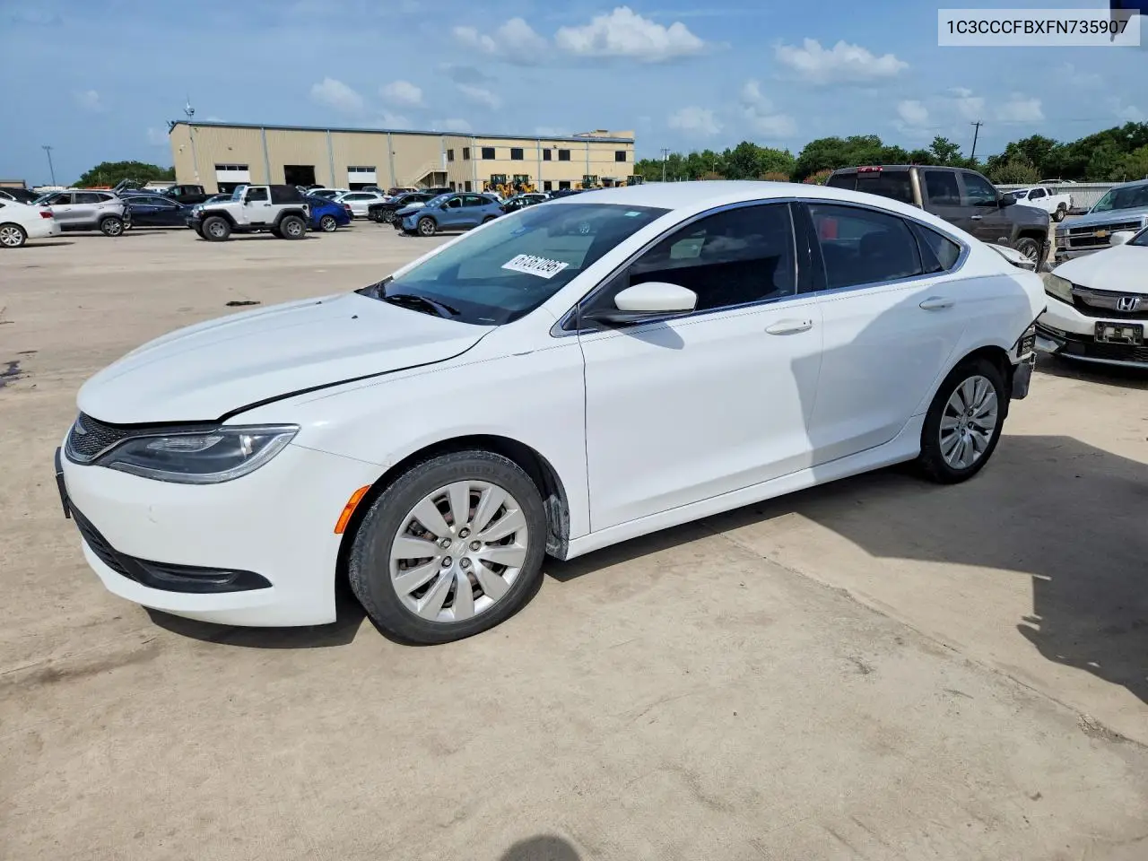 2015 Chrysler 200 Lx VIN: 1C3CCCFBXFN735907 Lot: 61367096