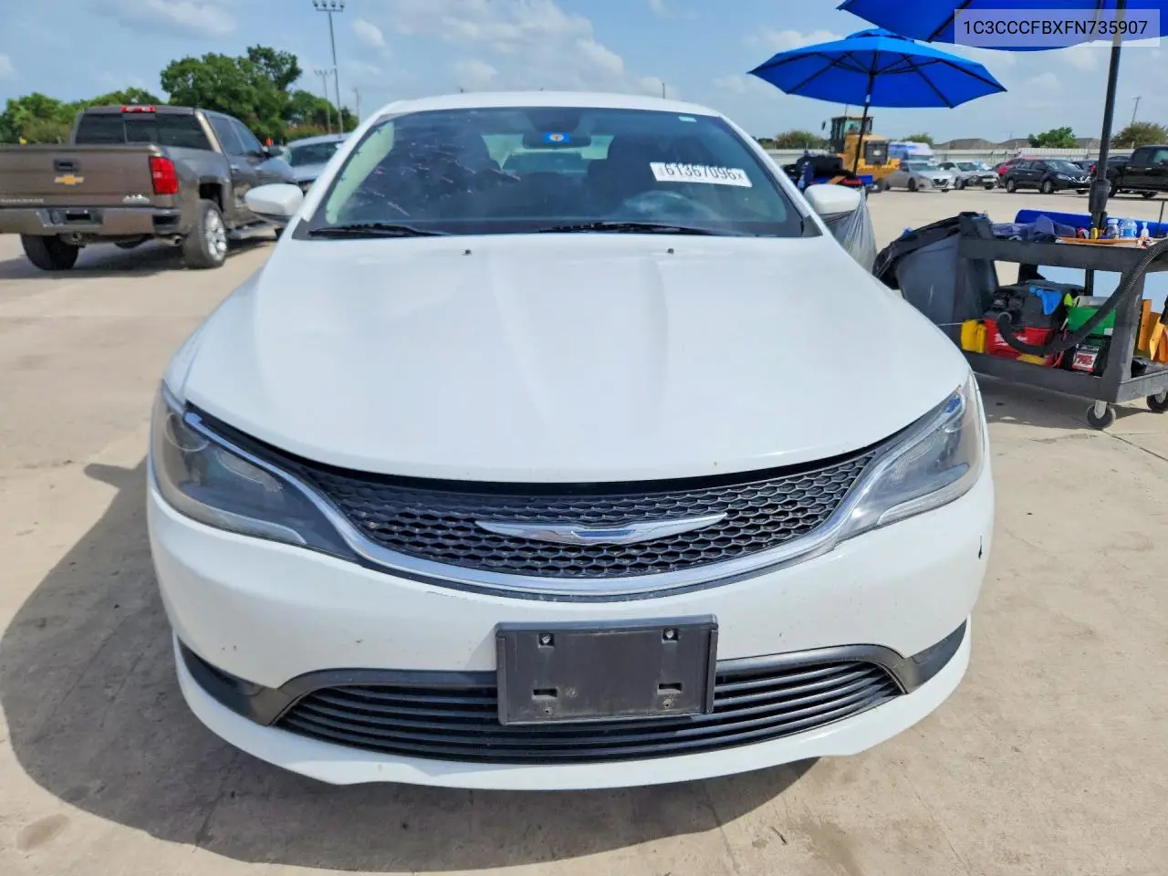 2015 Chrysler 200 Lx VIN: 1C3CCCFBXFN735907 Lot: 61367096