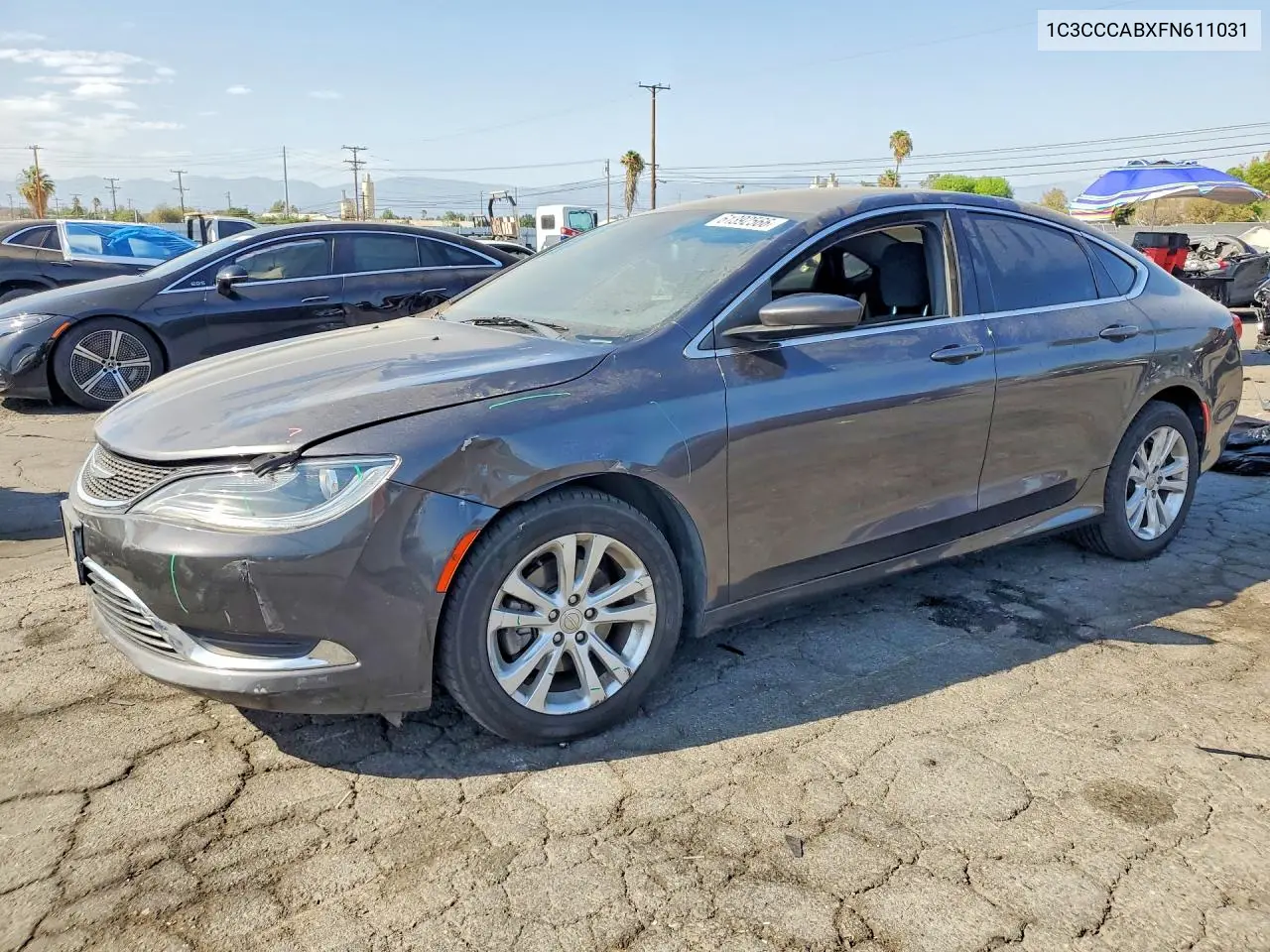 2015 Chrysler 200 Limited VIN: 1C3CCCABXFN611031 Lot: 61392566