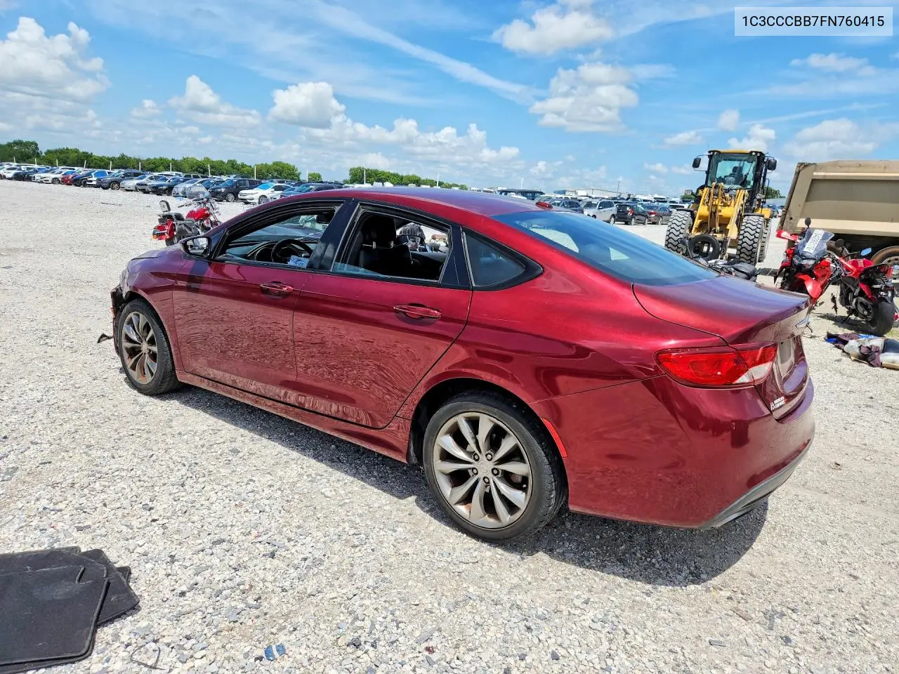 2015 Chrysler 200 S VIN: 1C3CCCBB7FN760415 Lot: 61413276