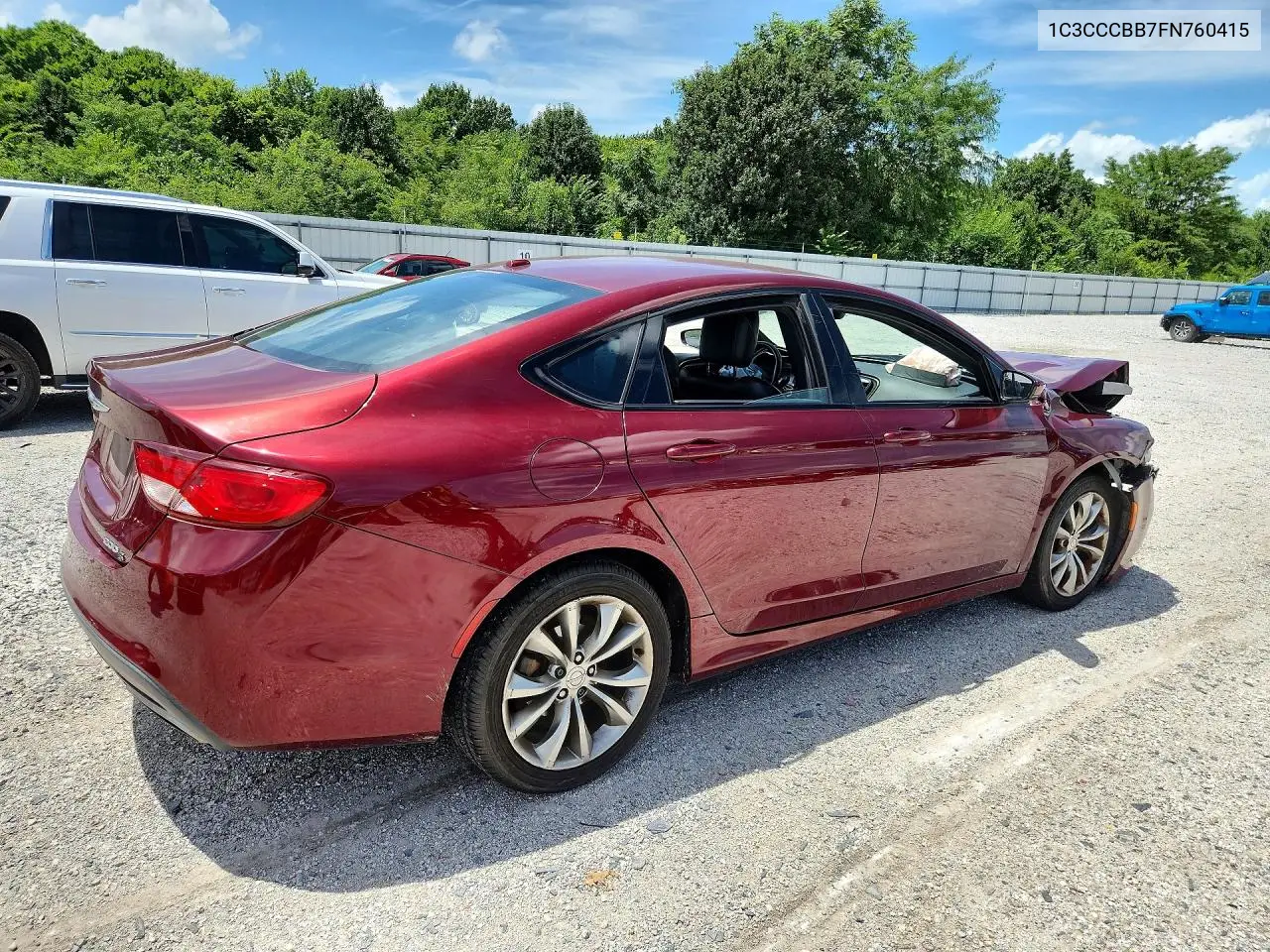 2015 Chrysler 200 S VIN: 1C3CCCBB7FN760415 Lot: 61413276