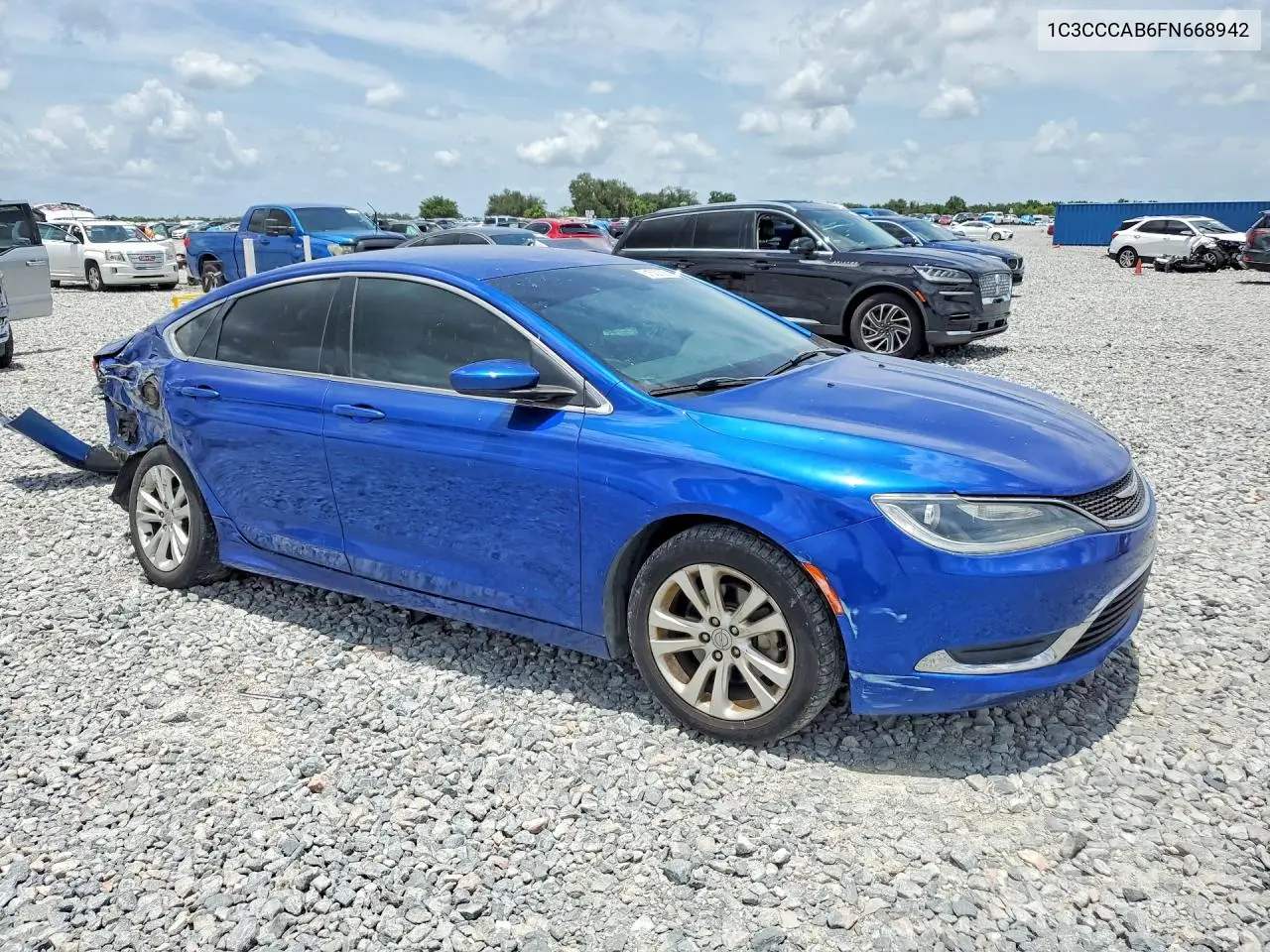 2015 Chrysler 200 Limited VIN: 1C3CCCAB6FN668942 Lot: 61532336