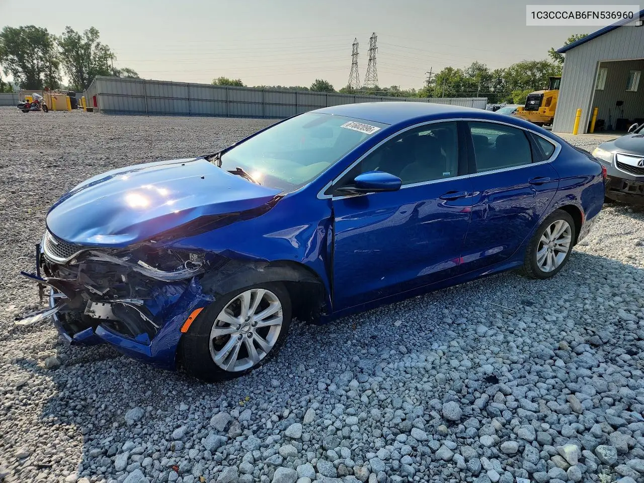 2015 Chrysler 200 Limited VIN: 1C3CCCAB6FN536960 Lot: 61602096