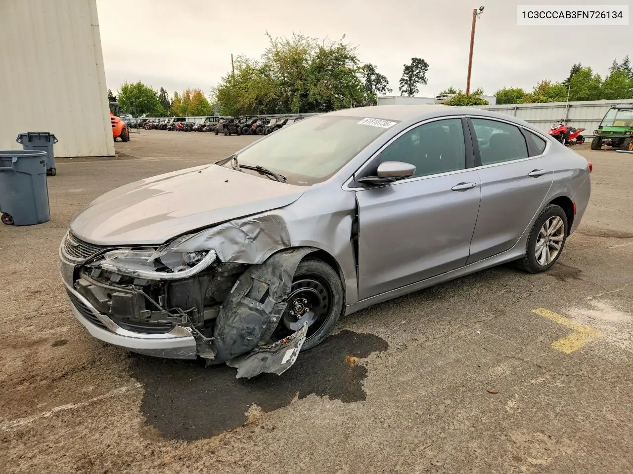 2015 Chrysler 200 Limited VIN: 1C3CCCAB3FN726134 Lot: 61810736