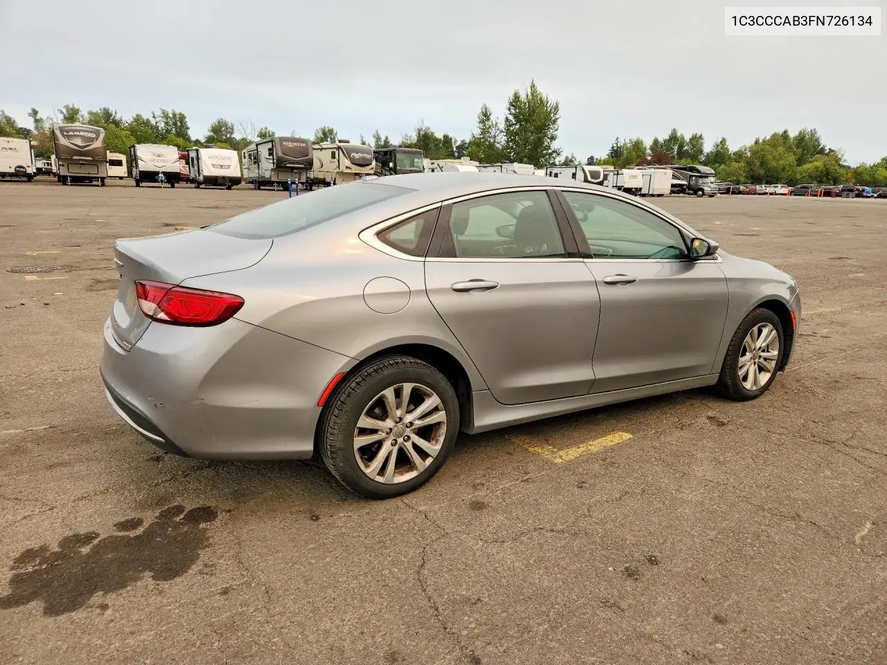 2015 Chrysler 200 Limited VIN: 1C3CCCAB3FN726134 Lot: 61810736