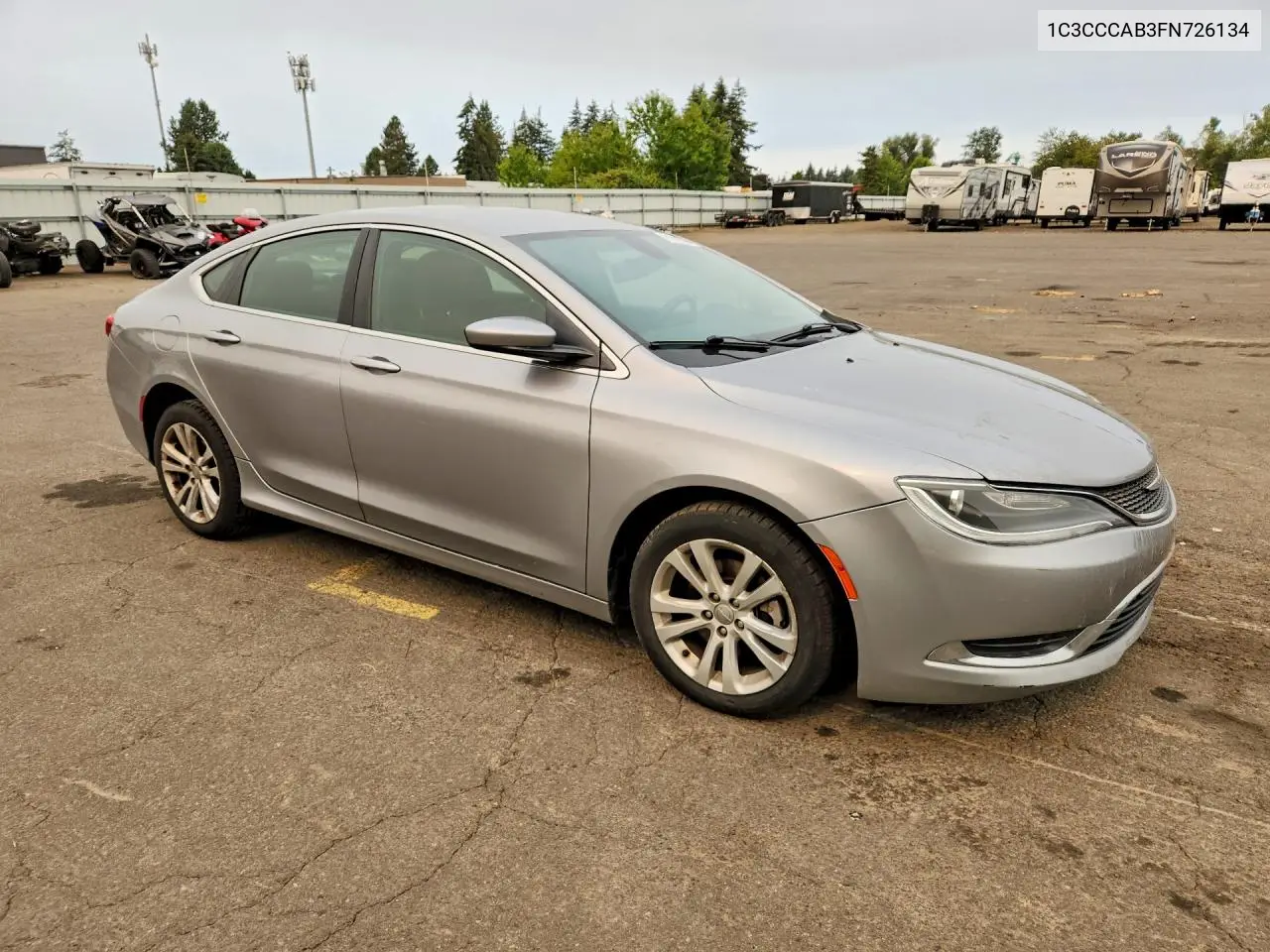 2015 Chrysler 200 Limited VIN: 1C3CCCAB3FN726134 Lot: 61810736