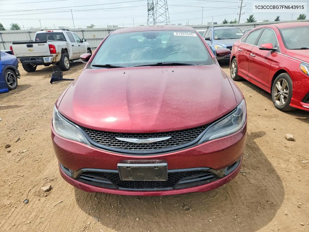 2015 Chrysler 200 S VIN: 1C3CCCBG7FN643915 Lot: 61924496