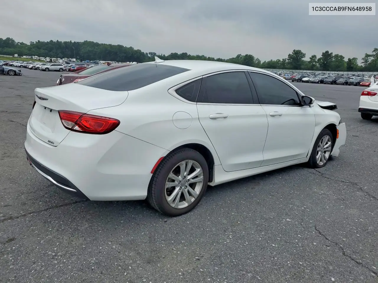 2015 Chrysler 200 Limited VIN: 1C3CCCAB9FN648958 Lot: 62055256