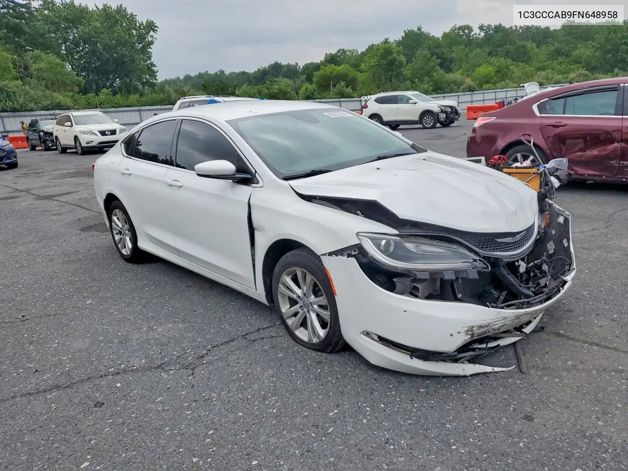 2015 Chrysler 200 Limited VIN: 1C3CCCAB9FN648958 Lot: 62055256