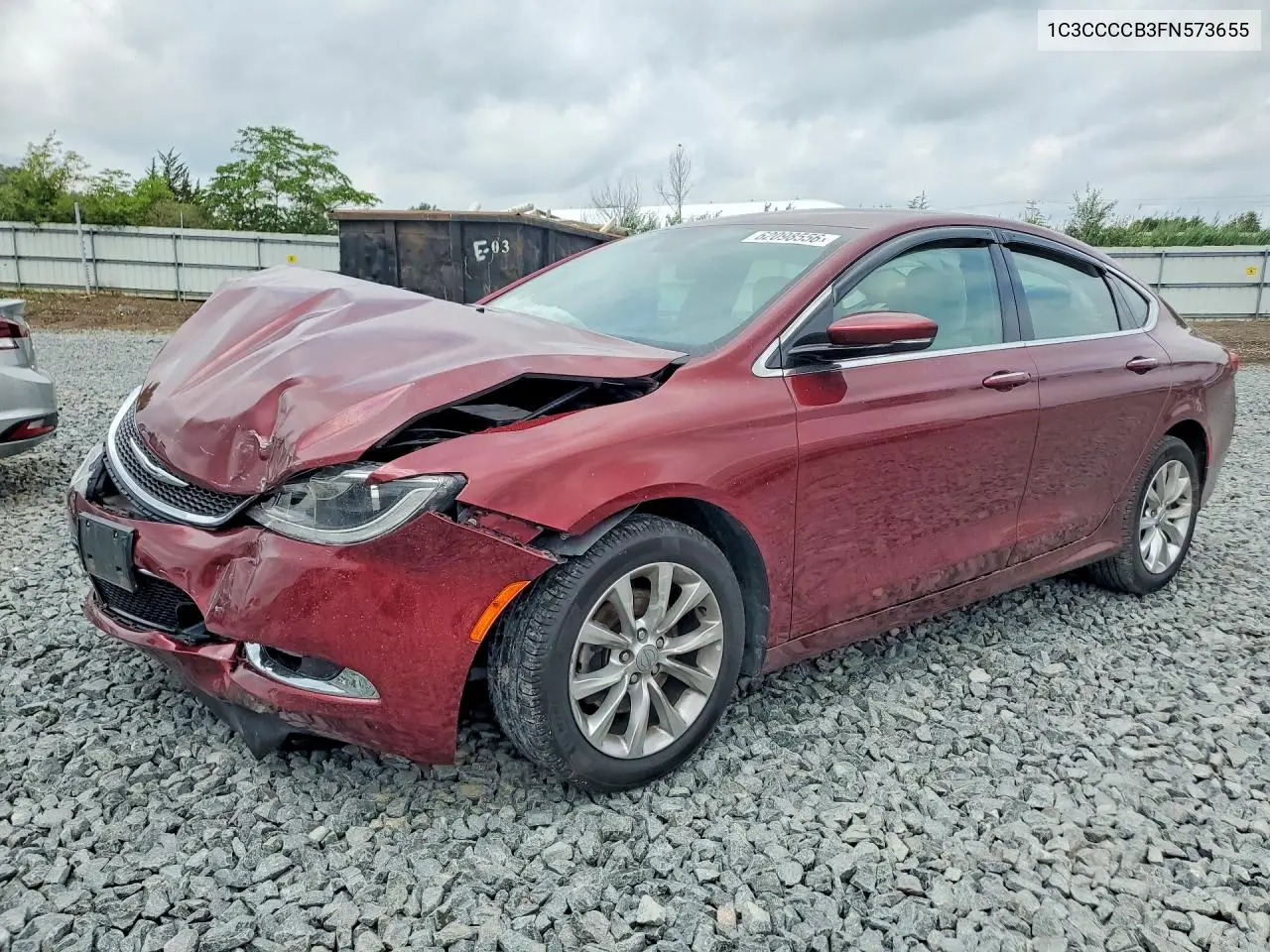 2015 Chrysler 200 C VIN: 1C3CCCCB3FN573655 Lot: 62098556