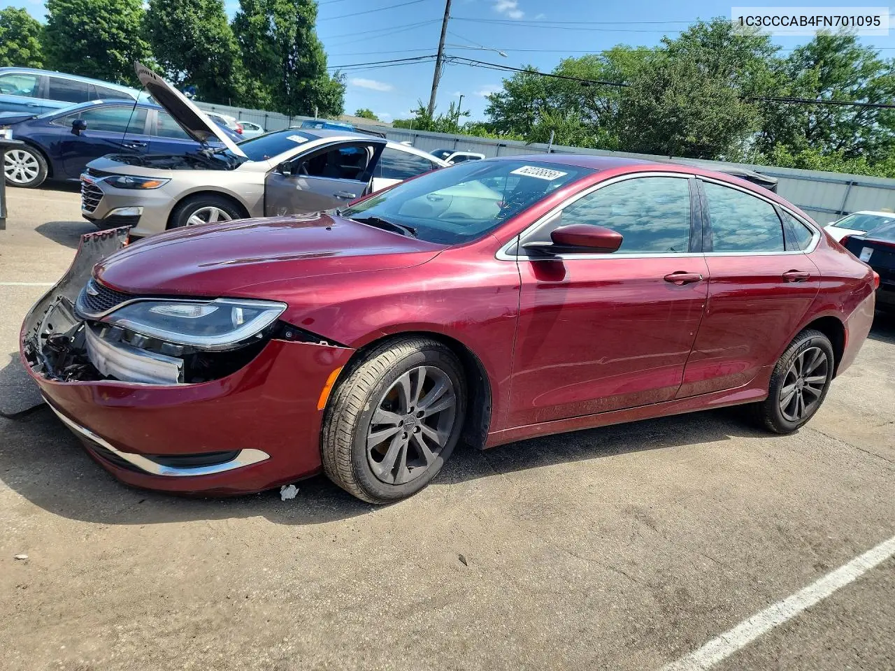 2015 Chrysler 200 Limited VIN: 1C3CCCAB4FN701095 Lot: 62238856