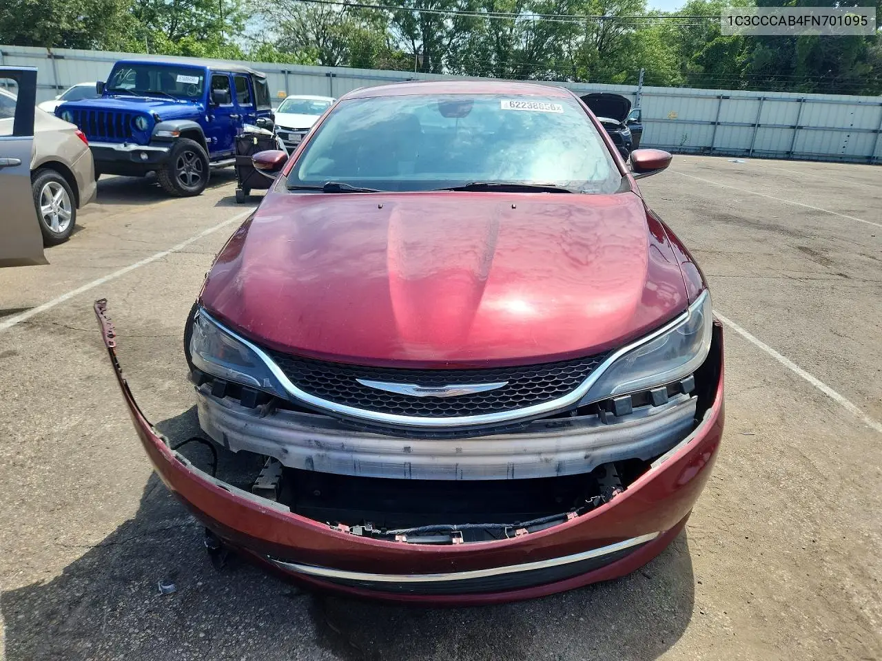 2015 Chrysler 200 Limited VIN: 1C3CCCAB4FN701095 Lot: 62238856