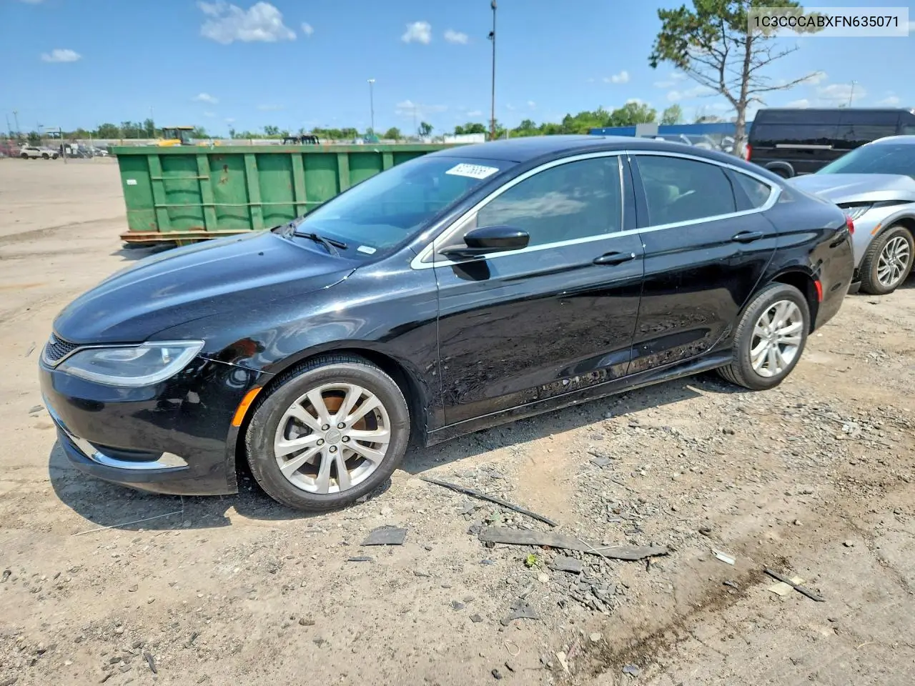 2015 Chrysler 200 Limited VIN: 1C3CCCABXFN635071 Lot: 62276856