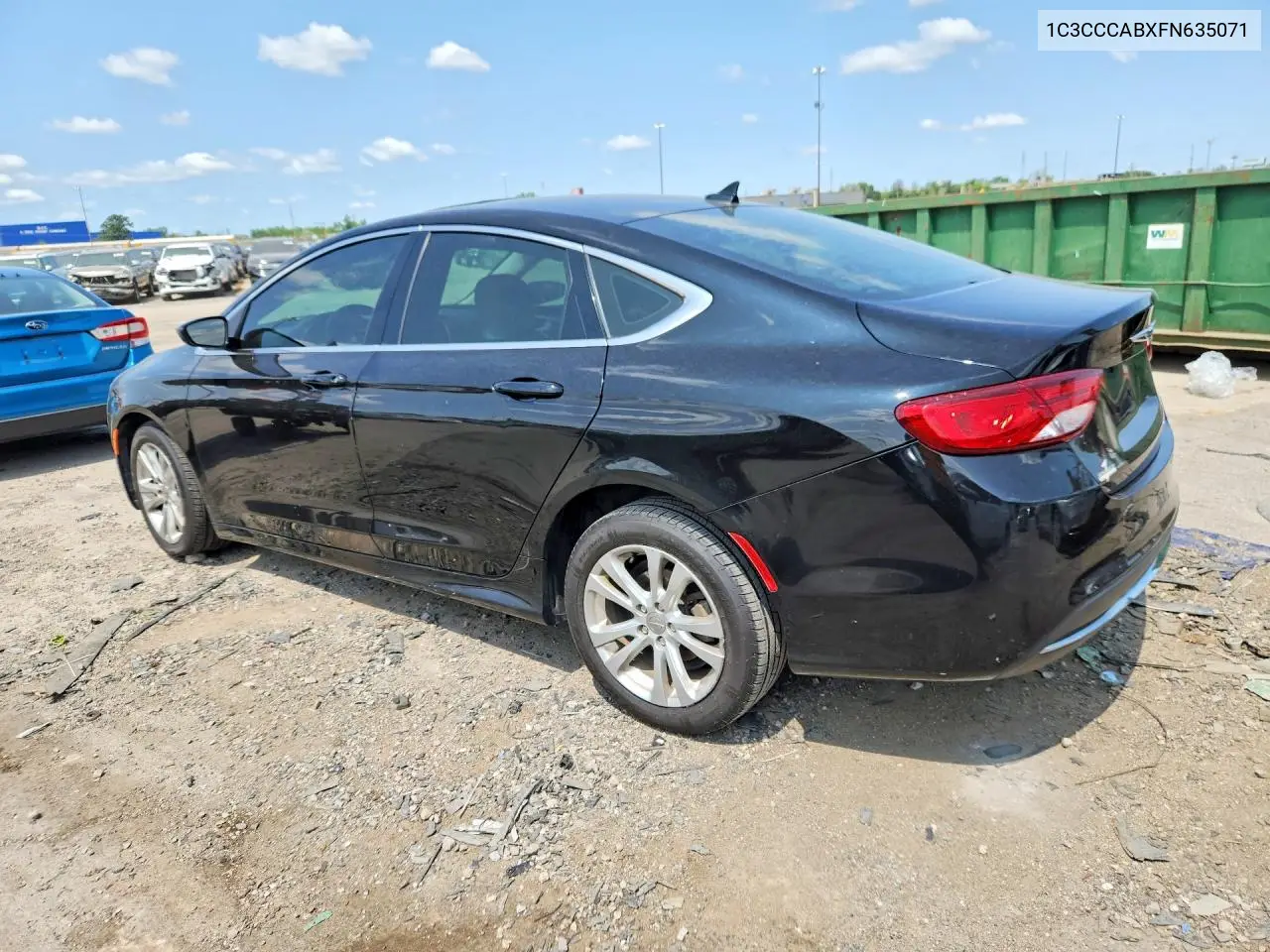 2015 Chrysler 200 Limited VIN: 1C3CCCABXFN635071 Lot: 62276856