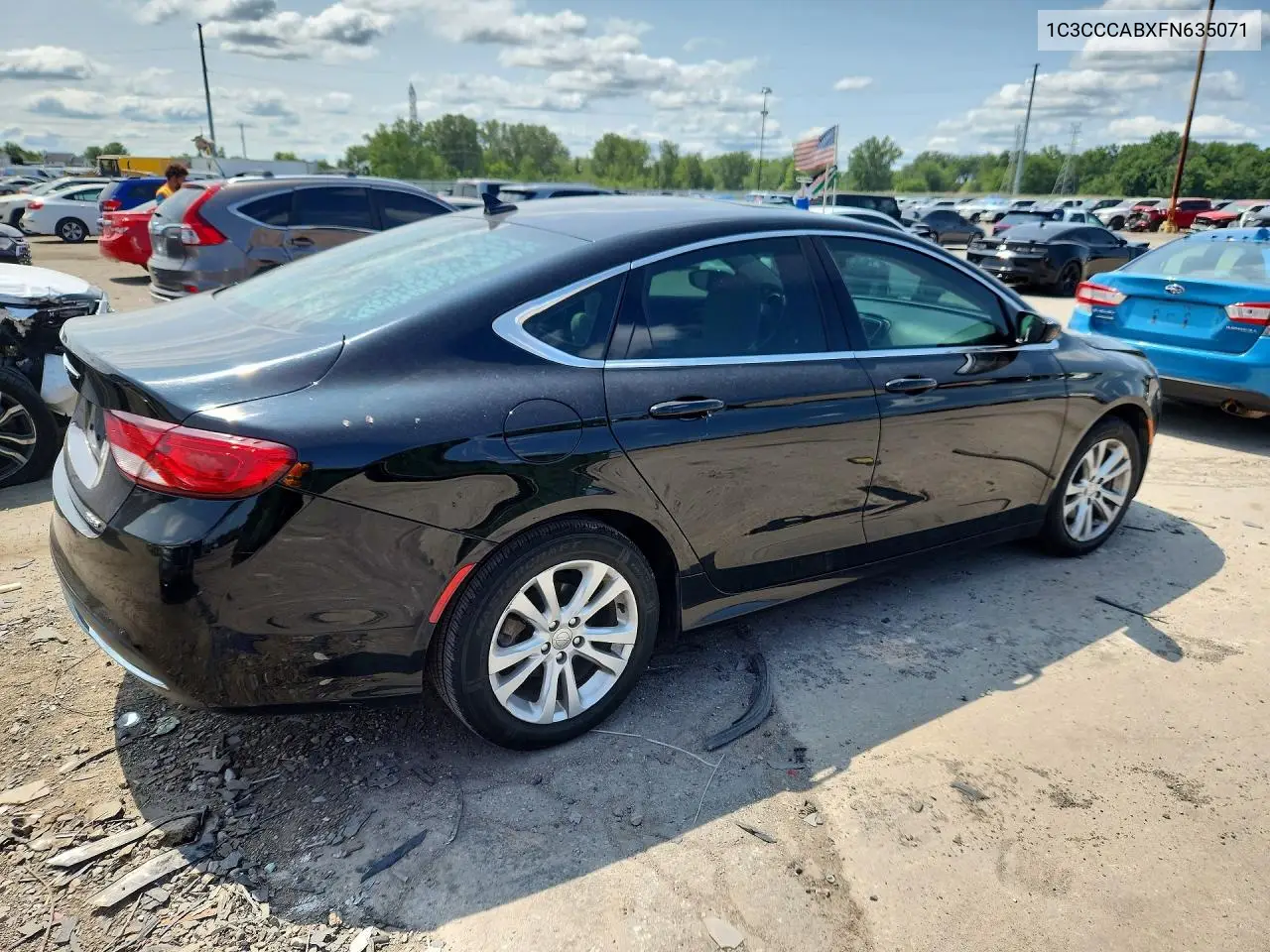 2015 Chrysler 200 Limited VIN: 1C3CCCABXFN635071 Lot: 62276856