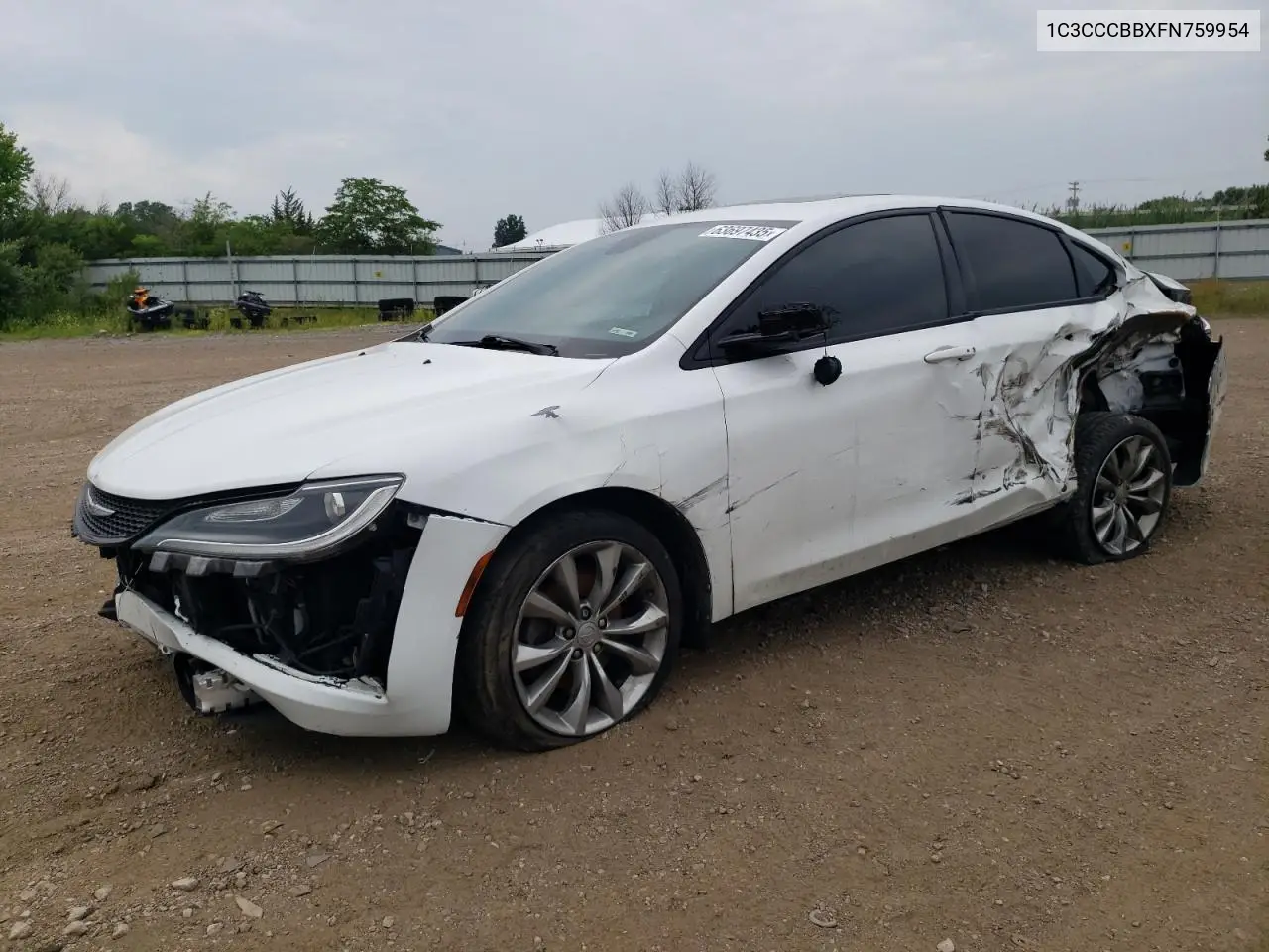 2015 Chrysler 200 S VIN: 1C3CCCBBXFN759954 Lot: 63697435